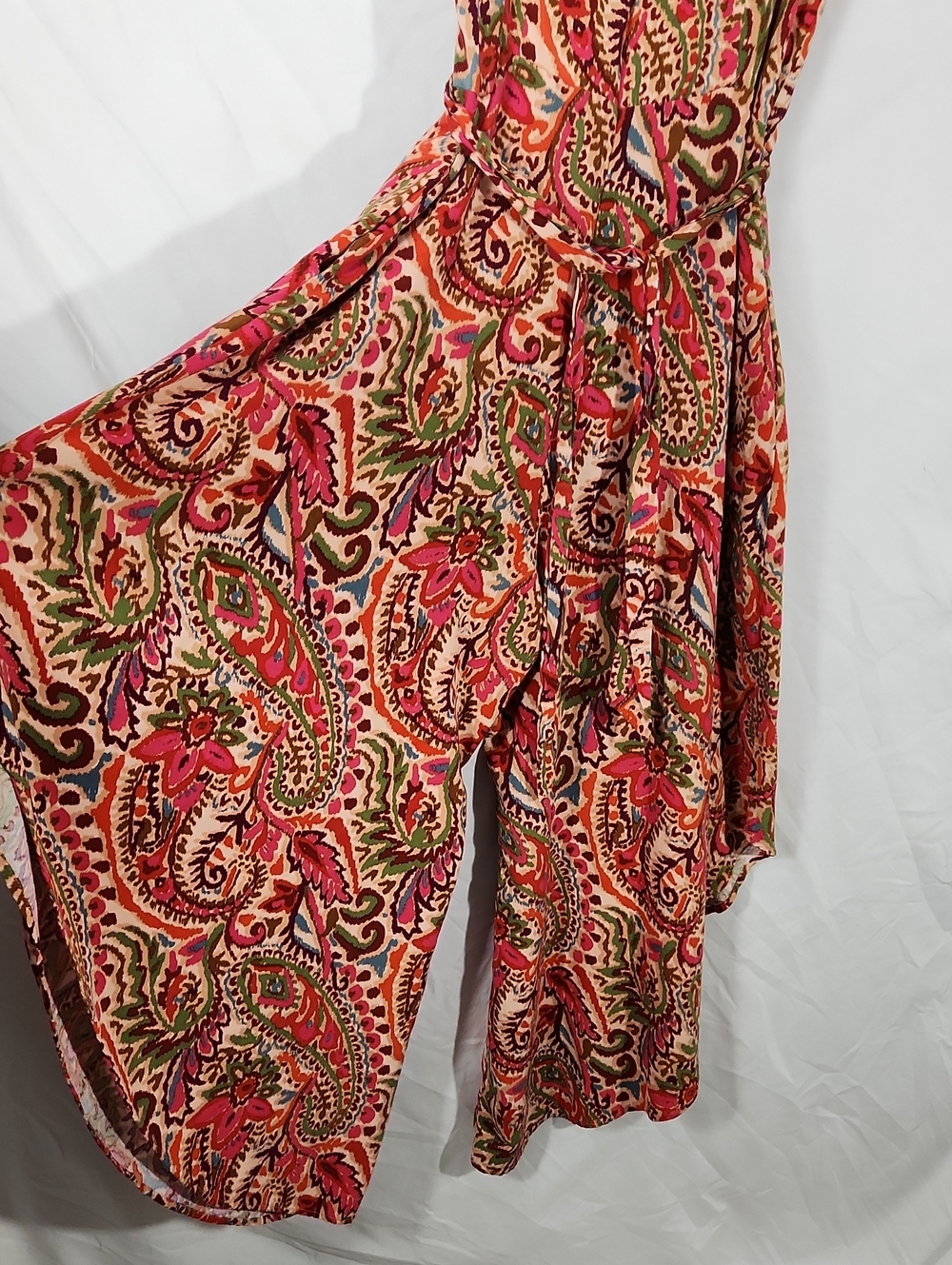 Msk Paisley Floral Spaghetti-Strap  Palazzo Jumpsuit - Picture 4 of 8